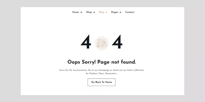 404 page customize